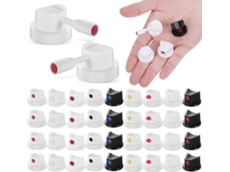 Conjunto De 40 Bicos De Tinta Spray, Pp Branco