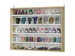 Vitrine De Parede De Madeira Com Prateleiras Ajustáveis E 2 Portas Corredeiras De Vidro Para Coleções Perfumes 80x9,5x60cm E Branco