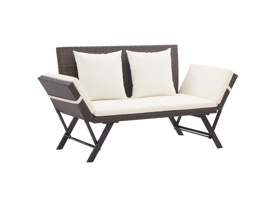 Outdoor Sun Bed, Outdoor Sun Beds Vidaxl Marrom Rattan / Vime (n/a)