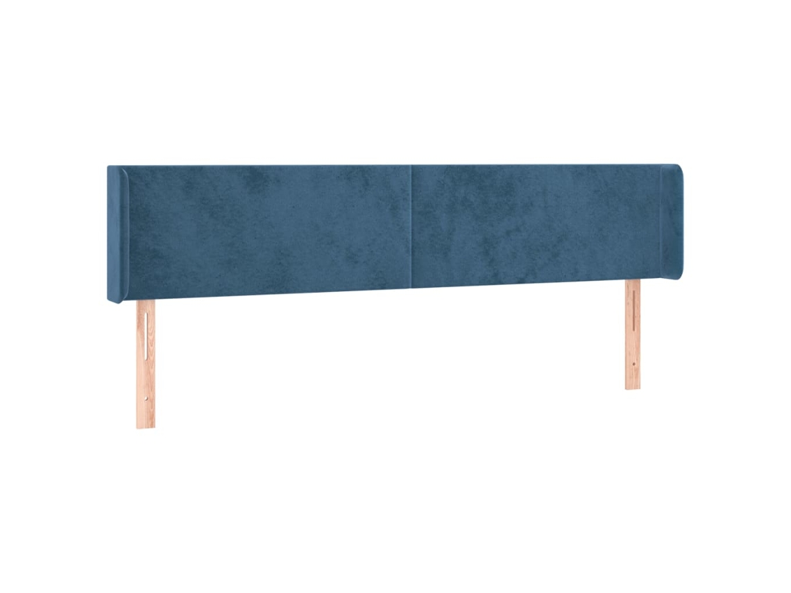 Cabeceira de cama VIDAXL Azul Veludo (163x16x88 cm )