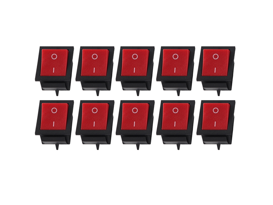 10 Unidades De Interruptor Rocker De 2 Posições On/off De 4 Pinos Kcd4, Resistente Ao Calor, Para Eletrodomésticos