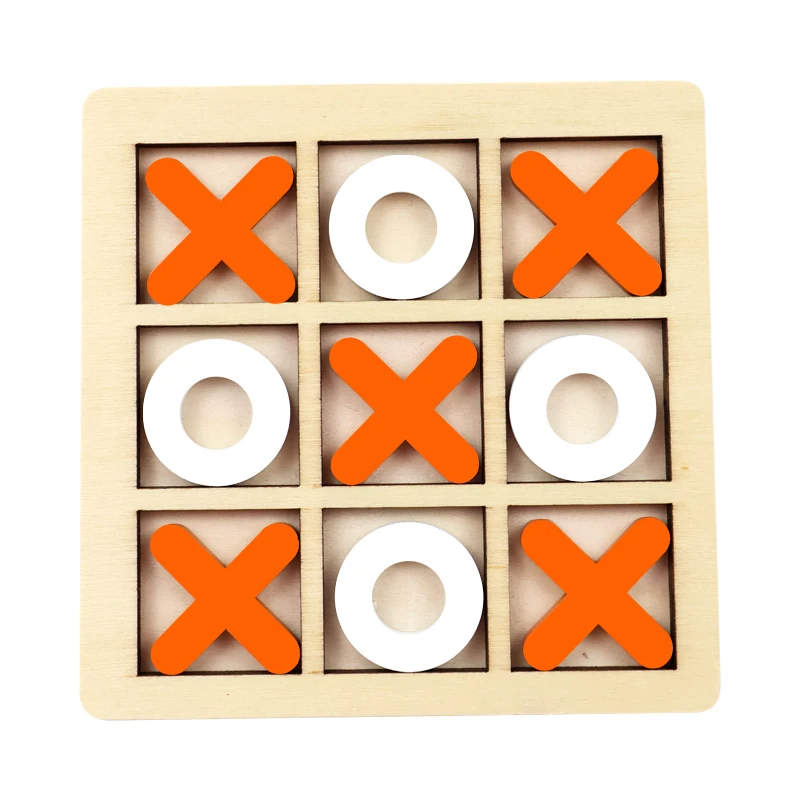 Mini Quebra-cabeça De Xadrez De Madeira Montessori Para Educação Infantil