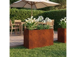 Vidaxl Vaso De Jardim Ferro Enferrujado 80 X 30 X 50 Cm Aço Corten