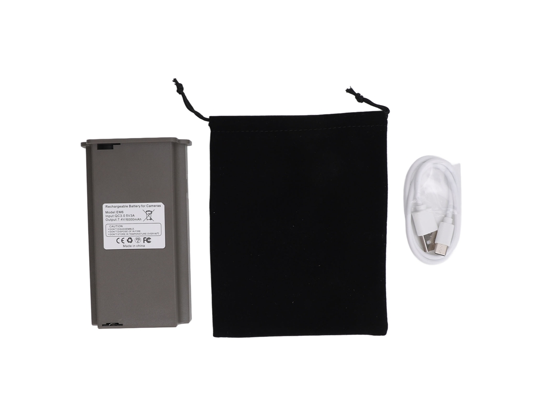 Bateria Lipo Recarregável 6000mah 7.4v Para Câmera Trail Com Carregamento Rápido Qc3.0 Compatível Com X Sk X Pro X Gen 2.0