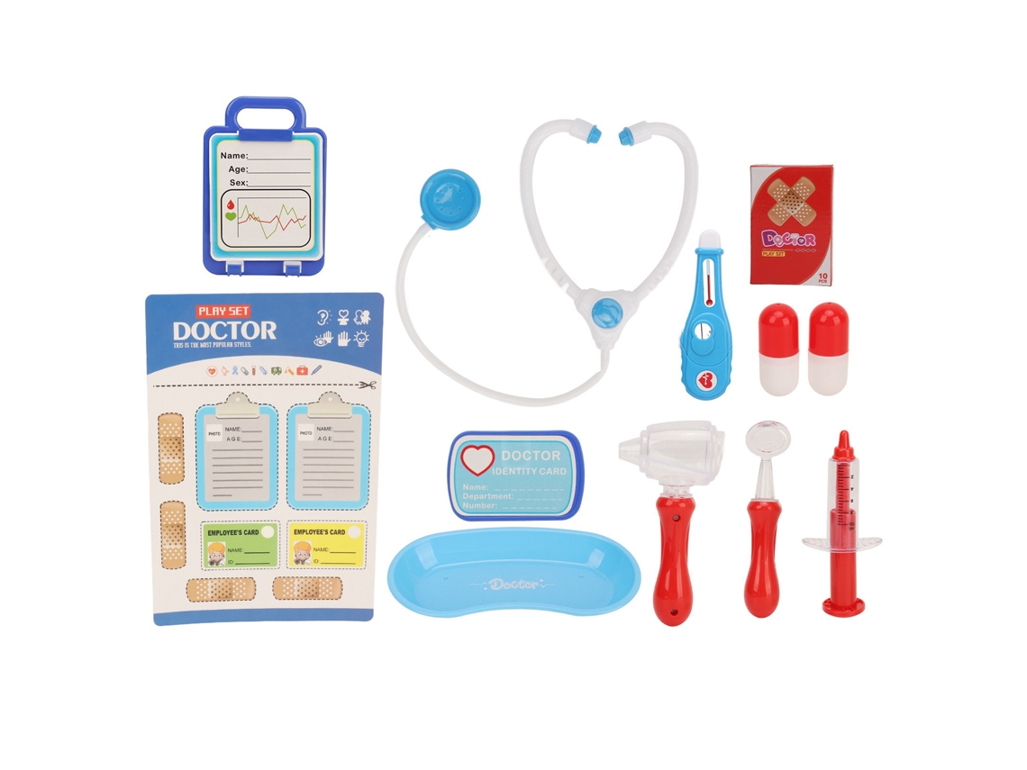 Kit De Brinquedos Médicos Com Estetoscópio Para Crianças Jogo De Fingir Médico Hospital Educativo