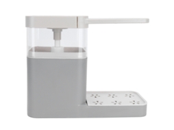 Dispenser de Sabão Manual com Suporte para Esponja Cinza NEVEANCE