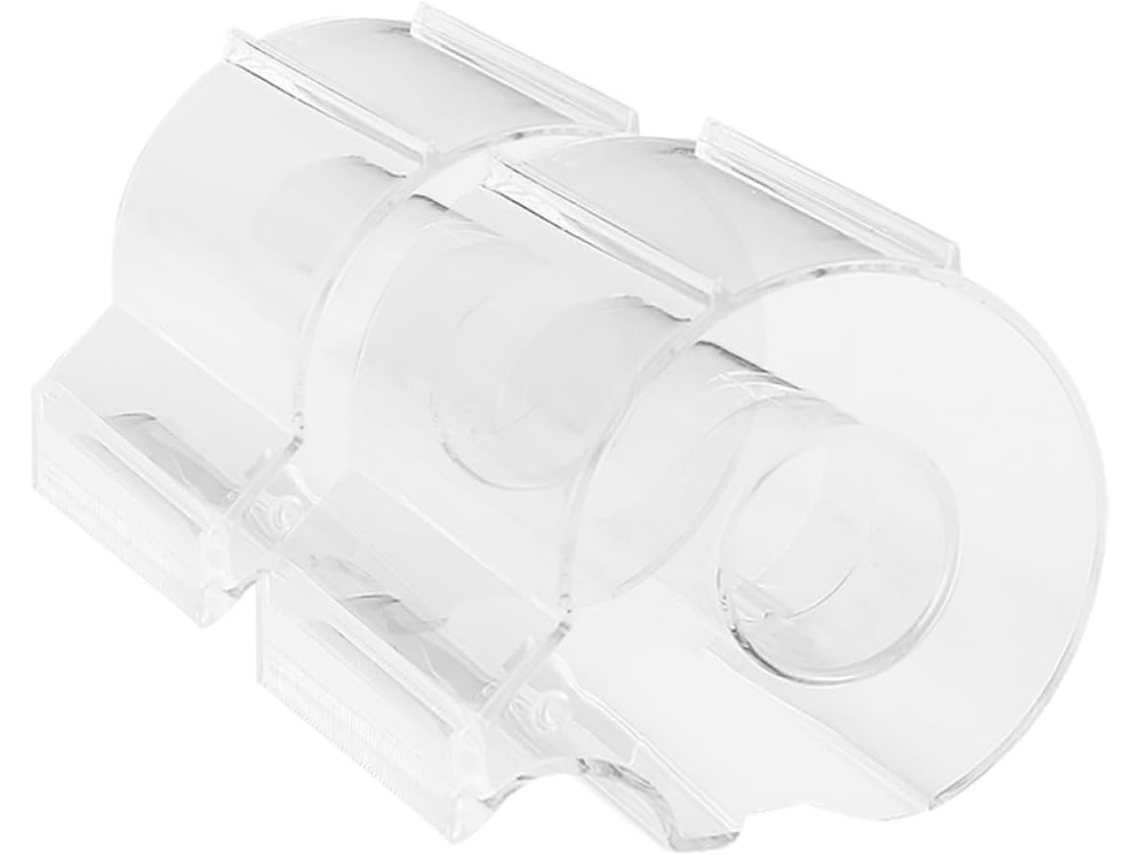 Dispensador de adesivo transparente Shineofi para mesa, design elegante e operação prática, 2 peças em acrílico.