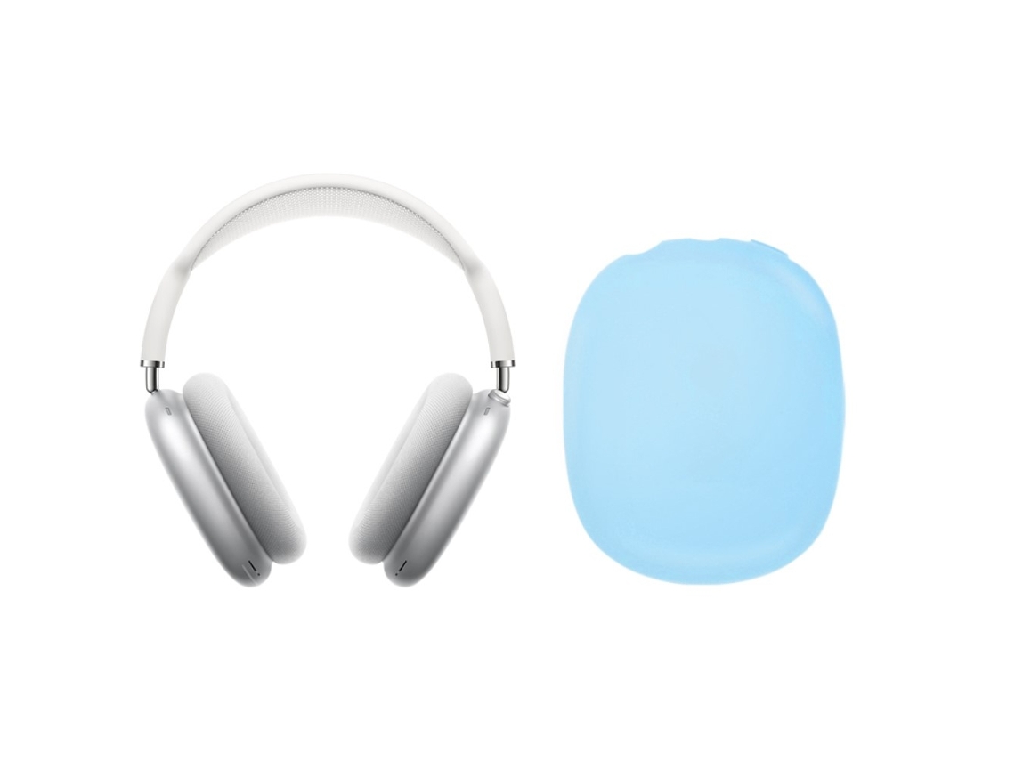 Capa De Silicone Skin Touch Para Airpods Max Azul Brilvibera