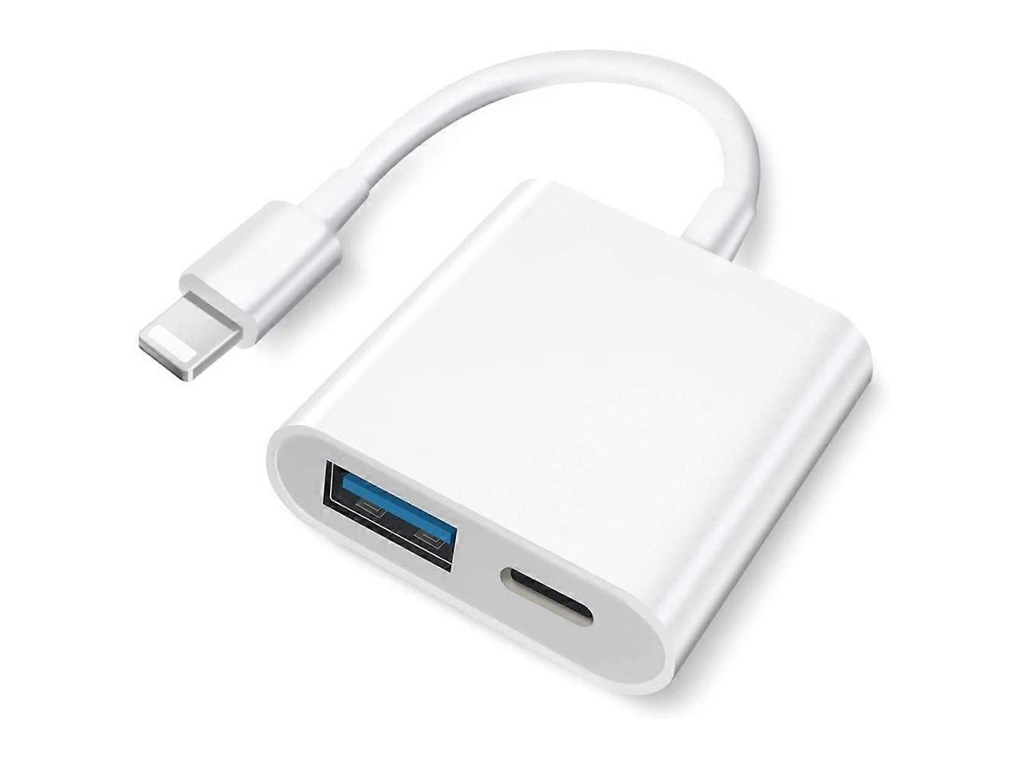 Adaptador Otg 8 Pinos Para Usb 2.0 Com Interface 8 Pinos, Compatível Com Sistema Ios