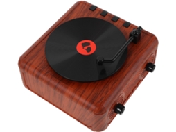 Mini Caixa De Som Retrô Em Formato De Disco De Vinil, Caixa De Som Vintage Sem Fio Com Som Profundo Gokoco