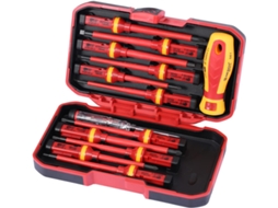 Conjunto De 13 Chaves De Fenda Isoladas Com Alta Tensão E Chave De Fenda Phillips Magnética. Aquaforge