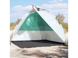 Vidaxl Tenda Praia Libertação Rápida Impermeável Verde Mar