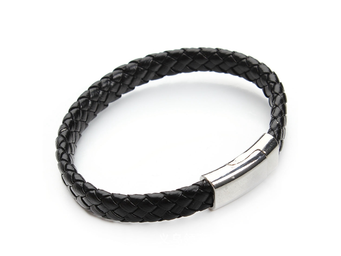 Pulseira De Couro Pu Fecho Magnético Design Fashion