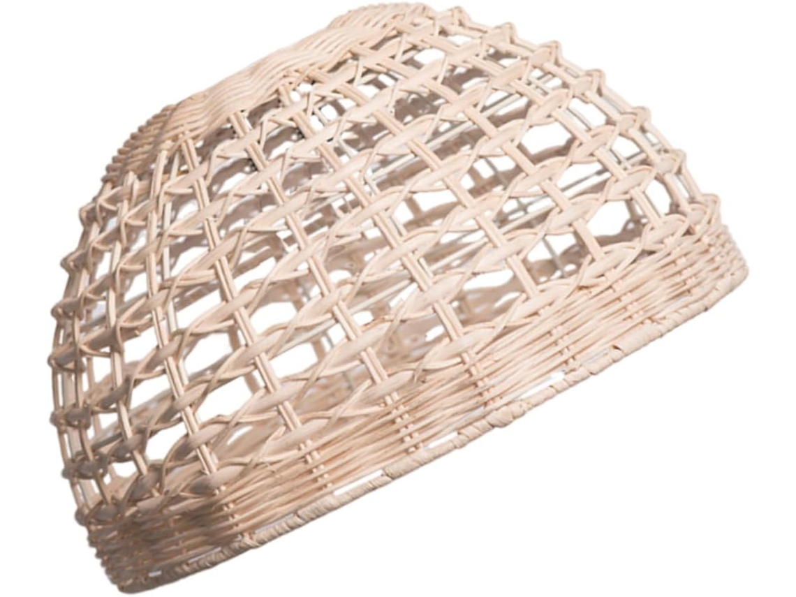 Abajur De Vime Trançado Para Luminária Pendente, Elegante E Adequado Para Decoração De Interiores.