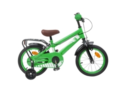 Vidaxl Bicicleta Infantil 14 Polegadas Para 3 A 5 Anos Verde