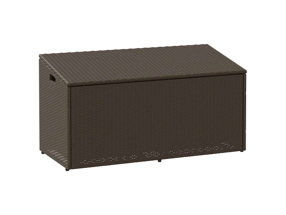 Garden Storage Box, Garden Storage Boxes Vidaxl Marrom Rattan / Vime (110 X 50 X 58 Cm)