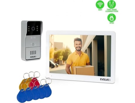Interfone Visiofone Evolveo Doorphone 10 2w Bidirecional Visiofone Com Aplicativos, Memória 32 GB