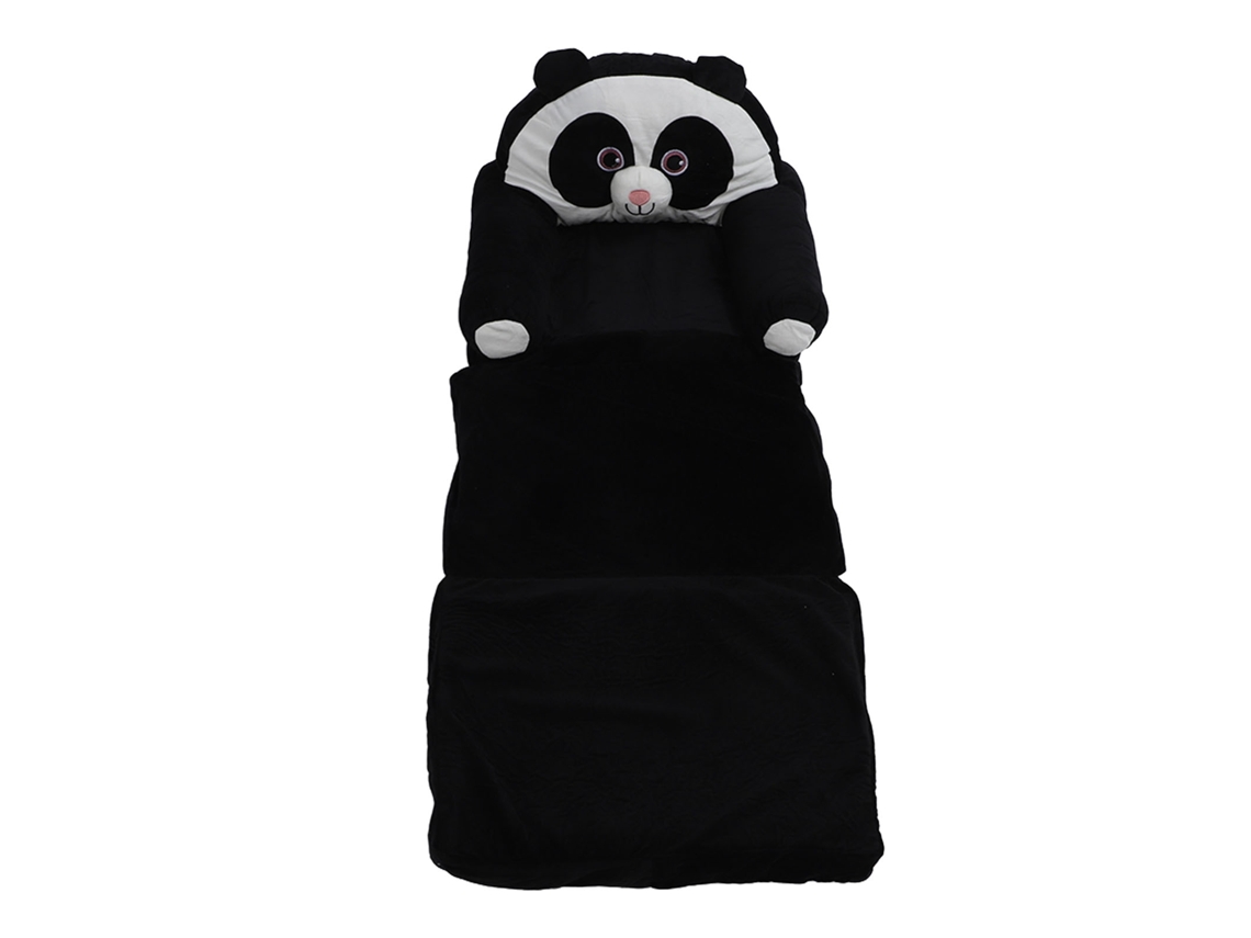 Sofá Infantil Plegable Panda Peluche Suave Portátil