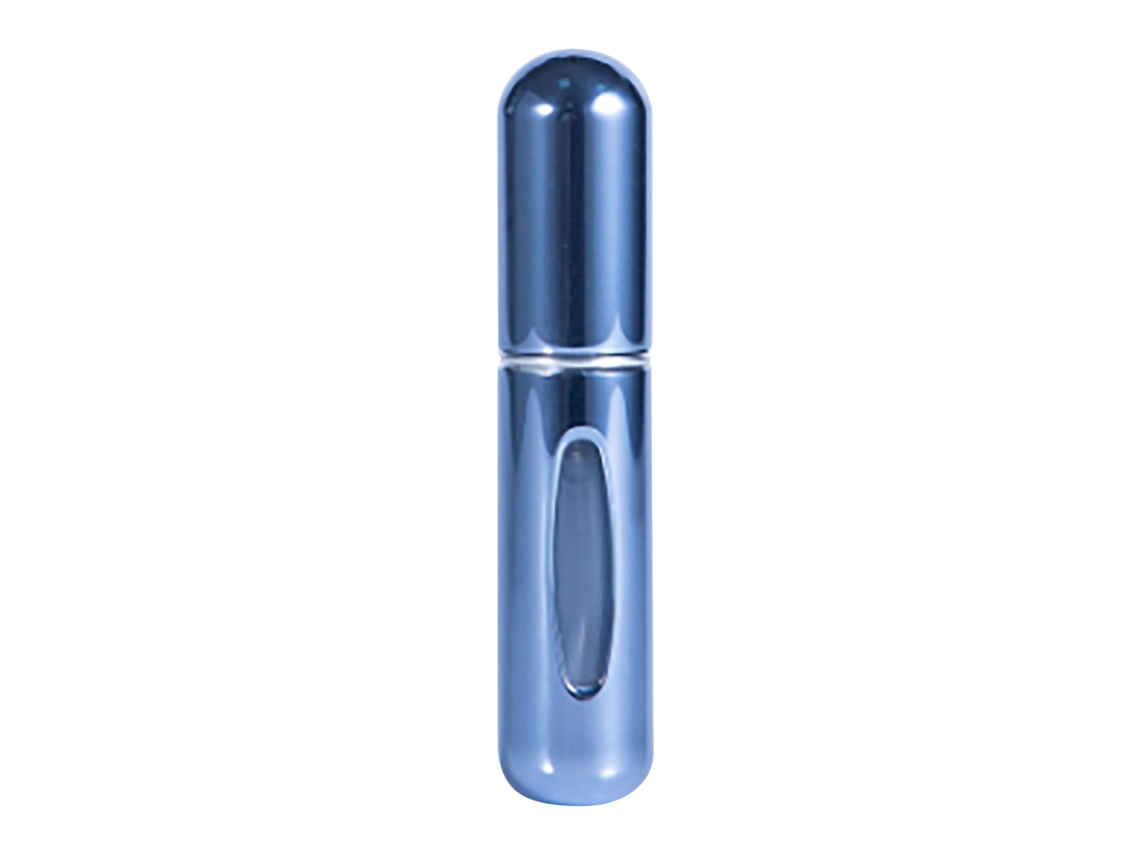 Peças Atomizador De Perfume Recarregável Anti-fugas De Metal 5ml Botella De Spray Mini Para Viagens Azul Brilhante