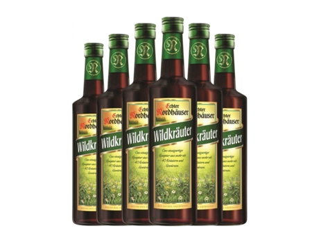Licor de ervas NORDBRAND NORDHAUSEN Wildkräuter Hierbas Silvestres (0.7 L - 6 Unidades)