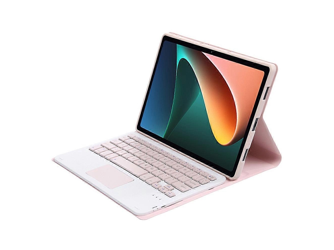 Capa Para Tablet Xiaomi Pad 5 / 5 Pro A0n5-a Ultrafina, Removível, Em Tpu Com Textura De Pele De Cordeiro, Teclado Bluetooth, Suporte E Touchpad (pret
