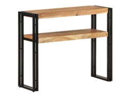 Vidaxl Mesa Consola 90x30x75 Cm Madeira De Acácia Maciça