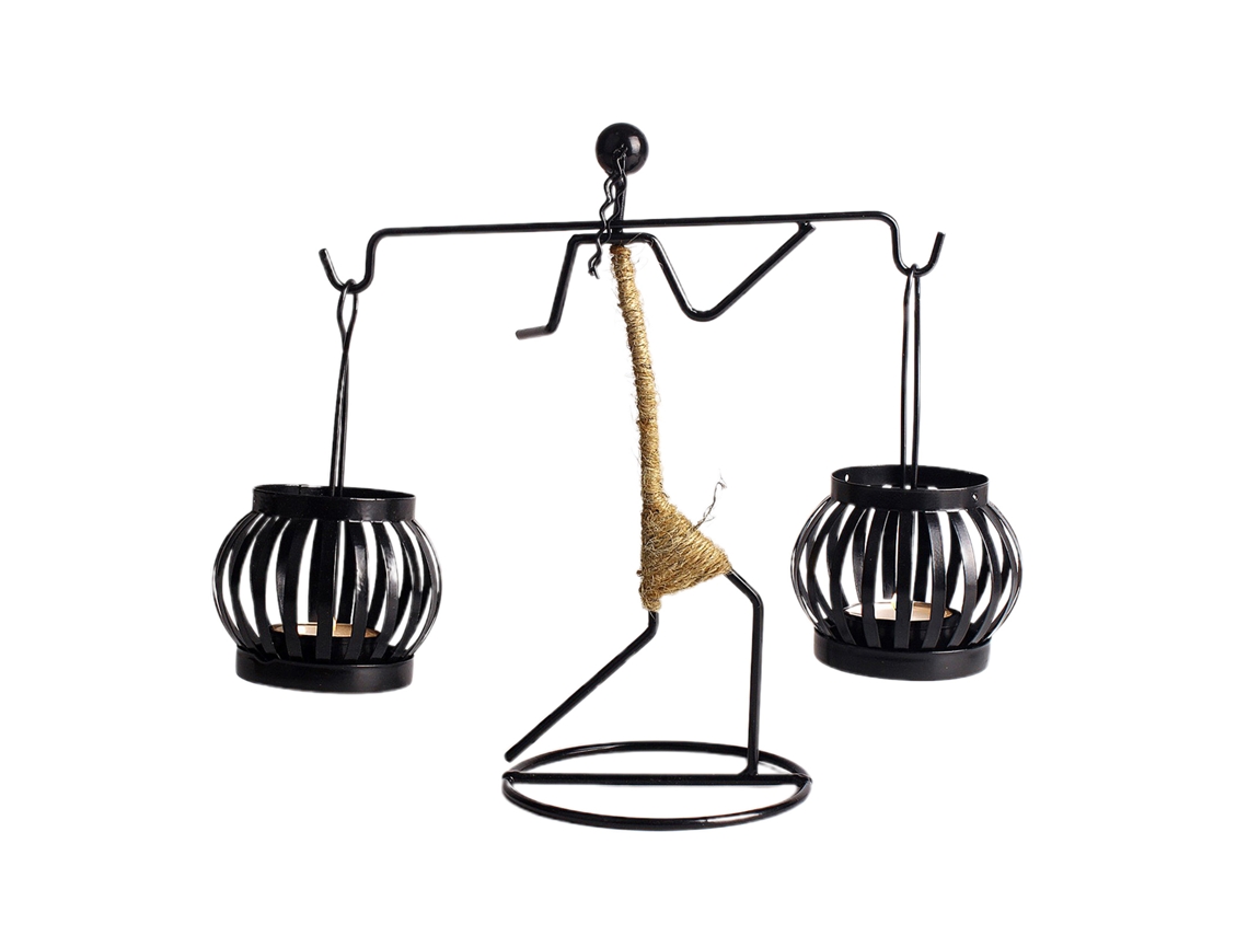 Luminária Decorativa de Ferro Menina Corda para Sala