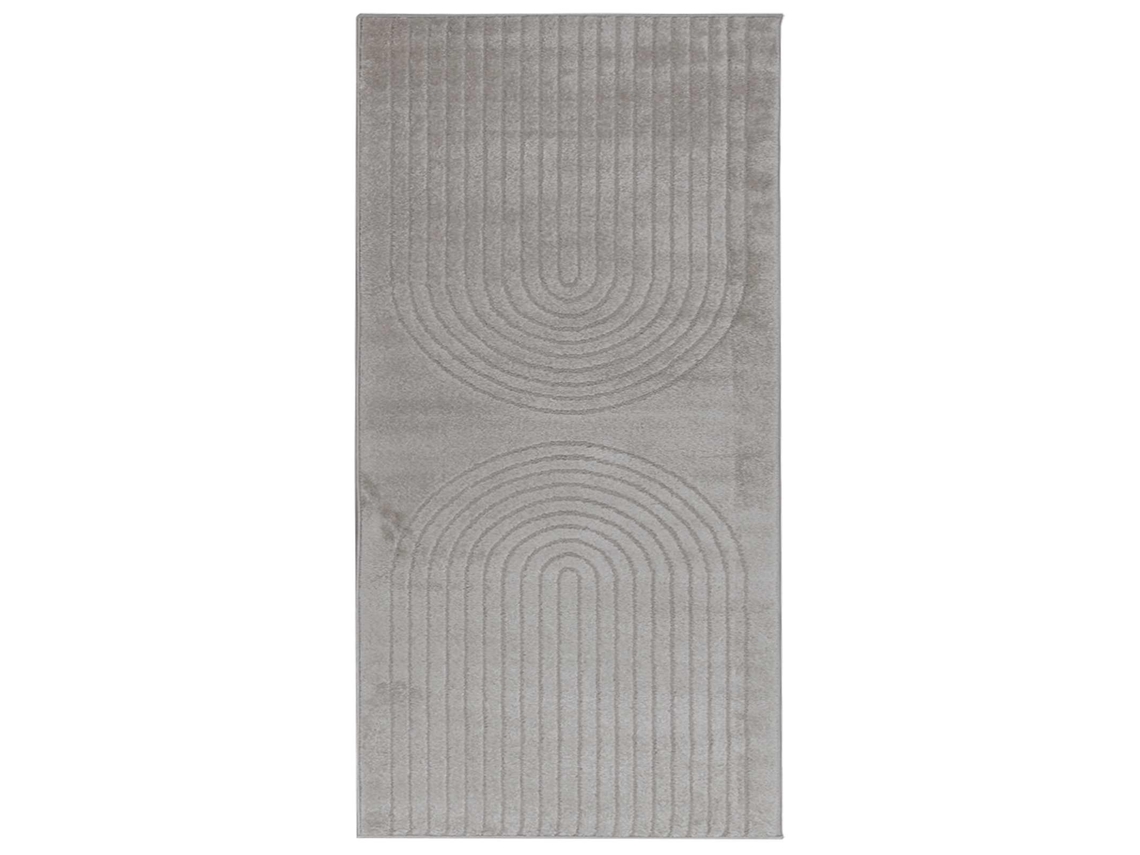 Vidaxl Tapetes De Área Retangular Galati Cinzento 150 X 80 Cm