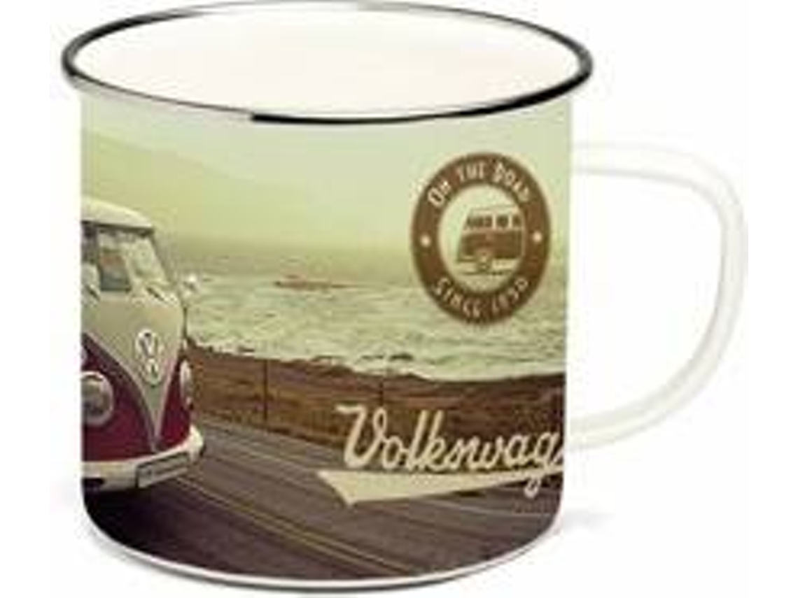 Caneca Enamel VW Pão de Forma Highway