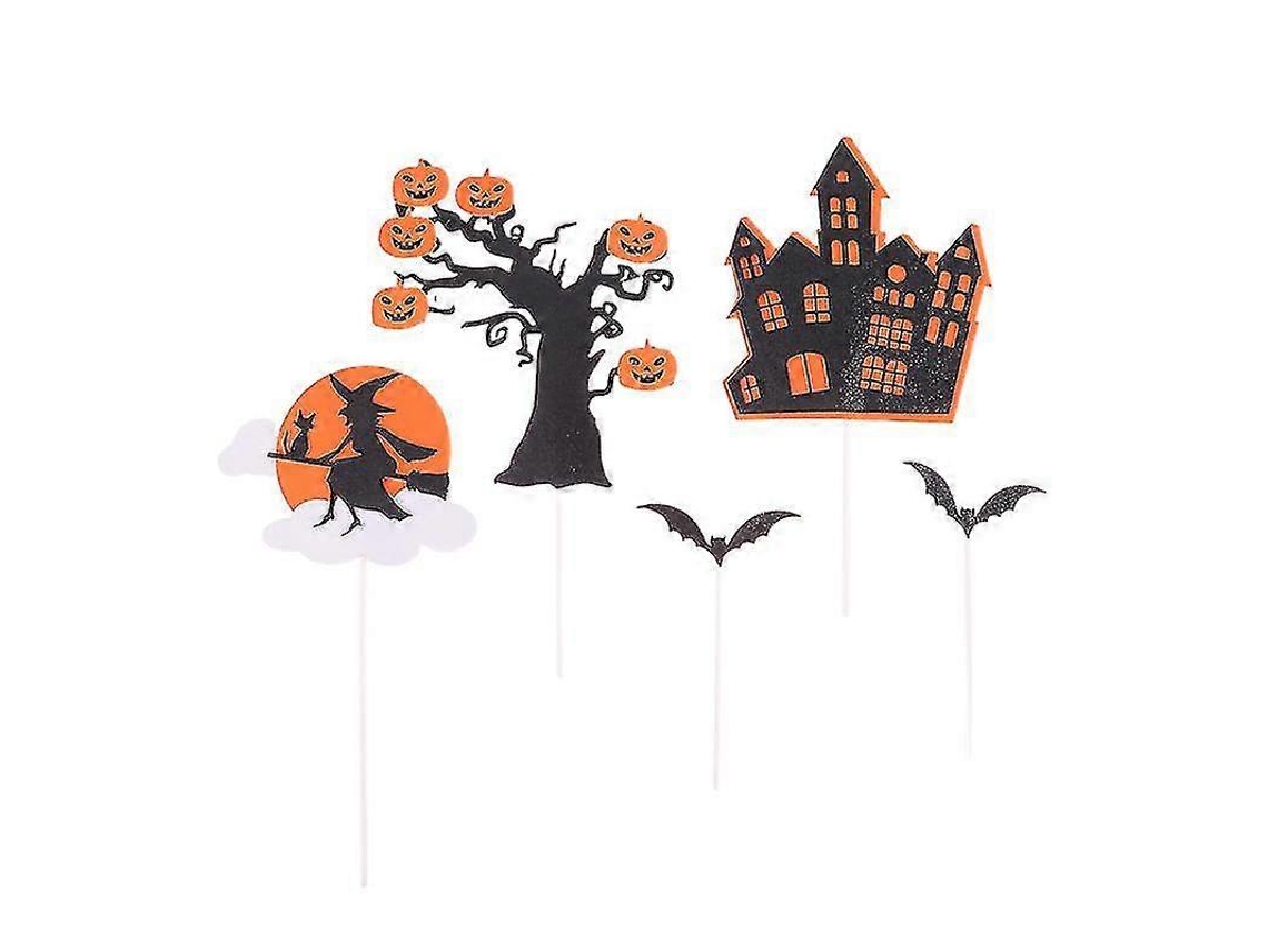 25 Peças De Enfeites Para Bolo De Halloween Ly Ebike