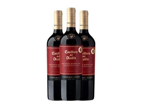 Vinho CONCHA Y TORO Casillero del Diablo Especial Cabernet Sauvignon Valle del Maule Reserva (0.75 L - 3 Unidades)