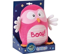 Luminou Booh Coruja Jemini 20 Cm Rosa Puericultura Bebê Misto