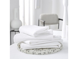 Pack de 4 Guardanapos Lisos Cores Sólidas Branco 40X40Cm MEVAK LIVING