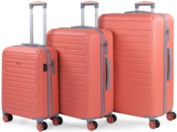 Conjunto de 3 Malas de Viagem SKPAT ABS Laranja