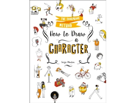Livro how to draw a character de soizic mouton (inglês)