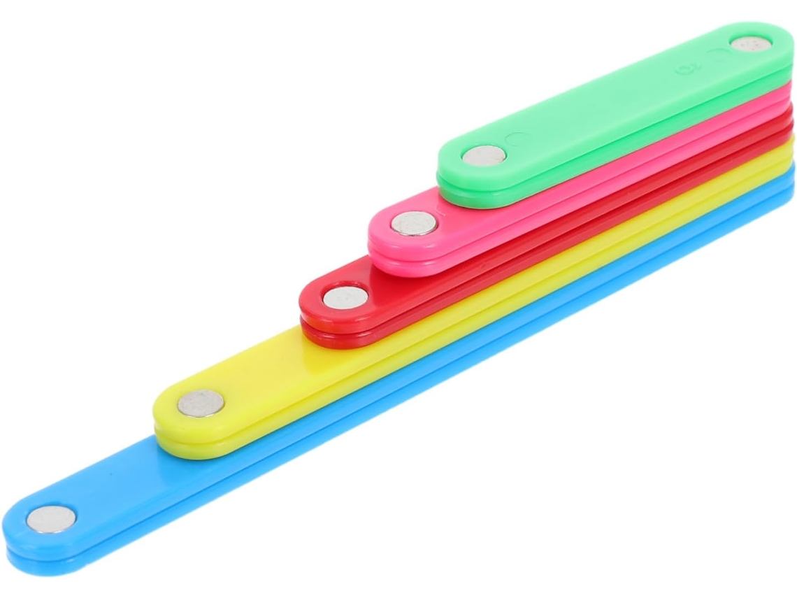 Conjunto De 5 Tiras Geométricas Flexíveis Montessori, Réguas Flexíveis Para Aprendizado De Matemátic