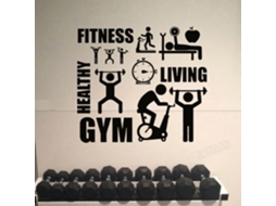 Adesivos Murais Em Vinil Sobre O Tema Da Saúde E Do Fitness Para As Salas De Esporte, Os Centros De Remessa Em Forma E A Decoração Esportiva.