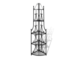 Plant Stand, Plant Stands Vidaxl Preto Aço (n/a)