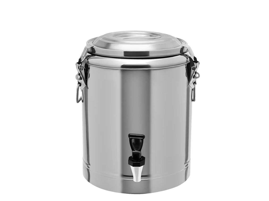 Dispensador De Bebidas Isolado, Capacidade De 14l, Isolamento De 8 Horas, Prata