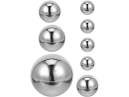 Esfera Inoomp em Aço Inoxidável com Acabamento Espelhado, Esfera Decorativa Sem Emendas e À Prova de Ferrugem para CHABERLU