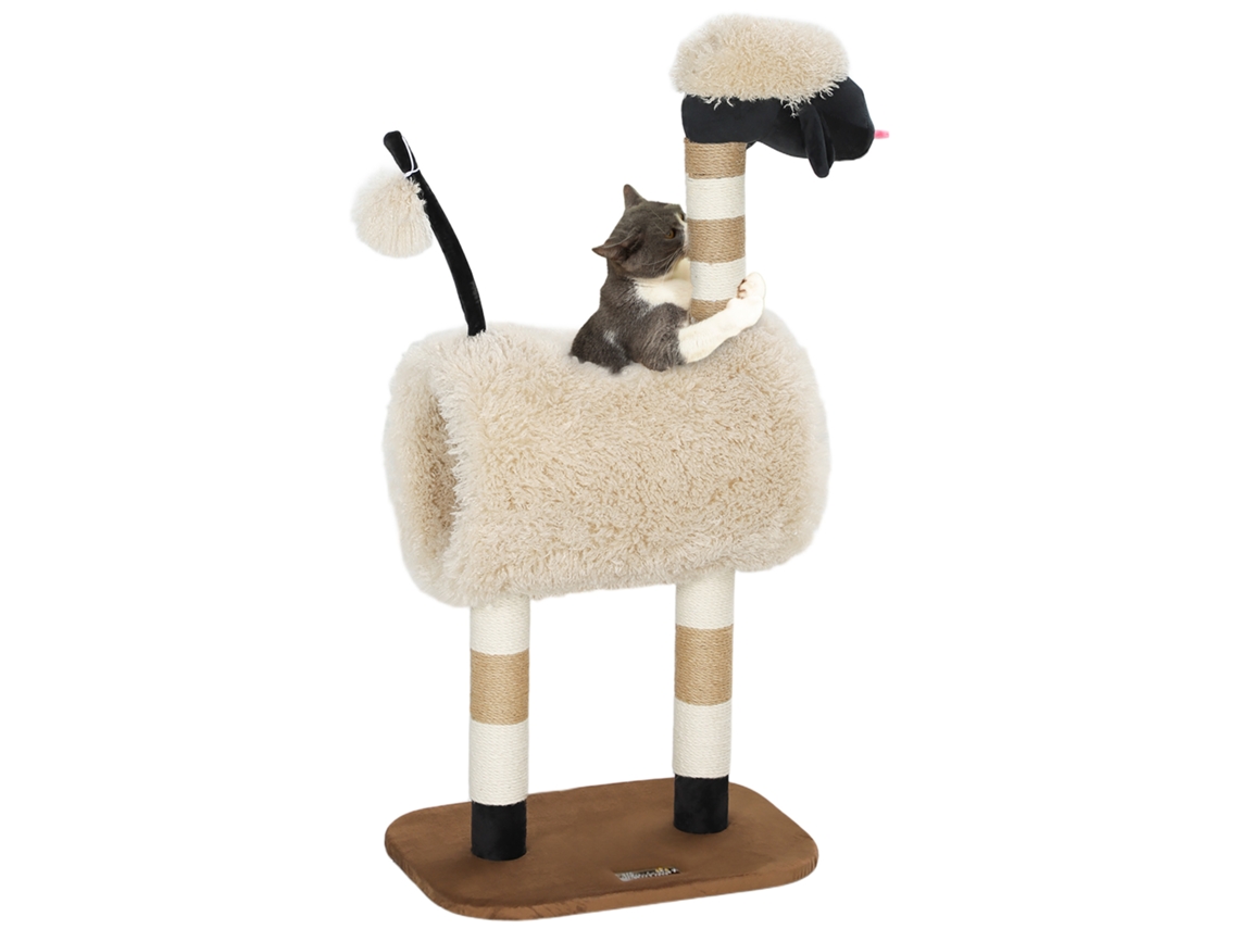 Árvore de gatos com arranhador e brinquedos S/MARCA (98cm)