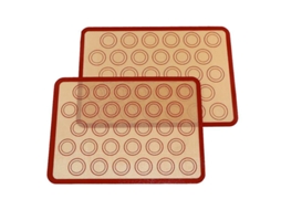 Conjunto De 2 Tapetes De Massa Antiaderentes, Reutilizáveis ​​e Resistentes Ao Calor Aquaforge (40 X 29,5 Cm)