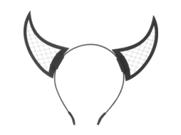 Tiara de Orelha de Gato Batwing para Festa de Halloween e Cosplay