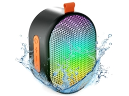 Alto Falante Bluetooth Yizhood S211 Com Rgb Light Hd Sound Dual Pairing Tws À Prova Dágua Preto