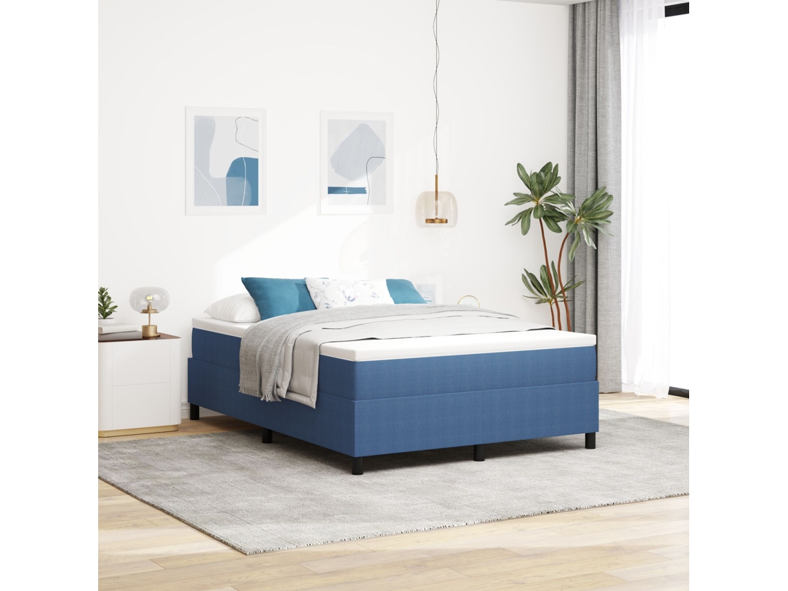 Sommier Cordura Lovely Home Madeira Tecido Azul (140x200cm)