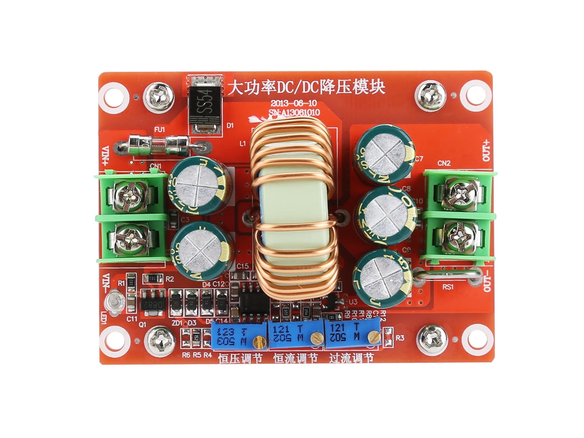 Módulo de fonte de alimentação buck CC CV regulável DC-DC 4.5-32V para 1-30V 12A