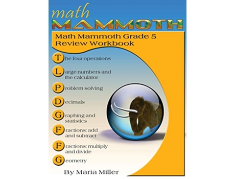 Livro Math Mammoth Grade 5 Review Workbook de Maria Miller (Inglês)