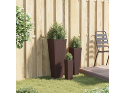Vidaxl Conjunto Para Exterior 3 Unid. 30 X 30 X 80 Cm Metal
