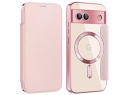 Capa Para Google Pixel 8a Compatível Com Suporte Para Cartão Magsafe Com Bloqueio Rfid