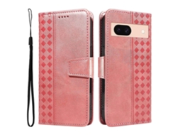 Capa De Couro Com Suporte E Alça Para Google Pixel 8a